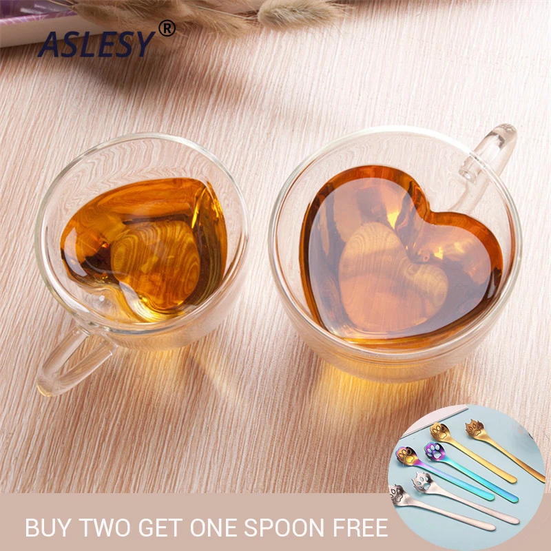 Кофейные чашки для влюбленных кружка подарка посуда напитков в форме сердца