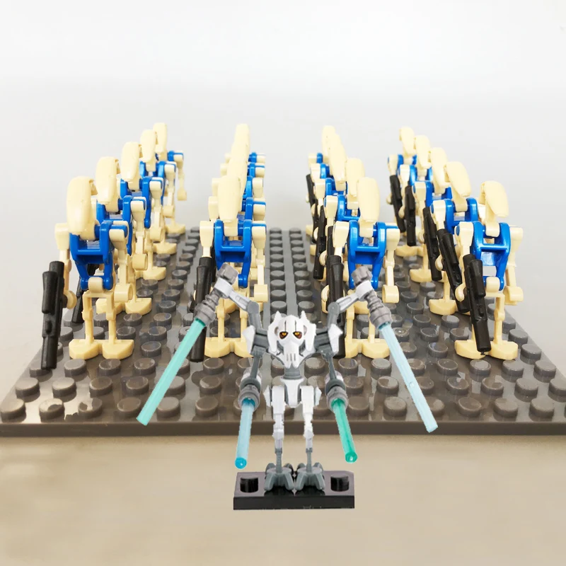 

21pcs/lot Building Blocks Battle Droids With Guns Bonus Kit Sw001 Action Figurese Brick Building Blocks Children Toys