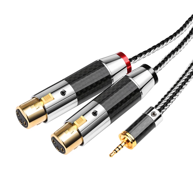 Кабель Hifi 2 5 мм TRRS на 2XLR высококачественный посеребренный кабель OCC для Astell &amp Kern