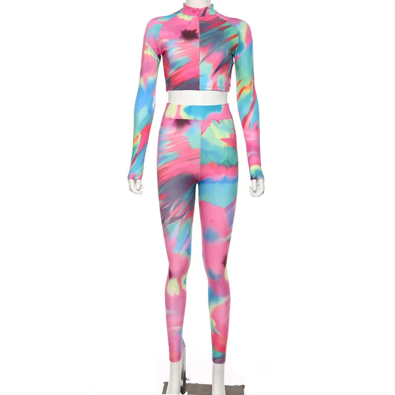 BOOFEENAA сексуальный комплект из двух предметов топ и штаны спортивная одежда для