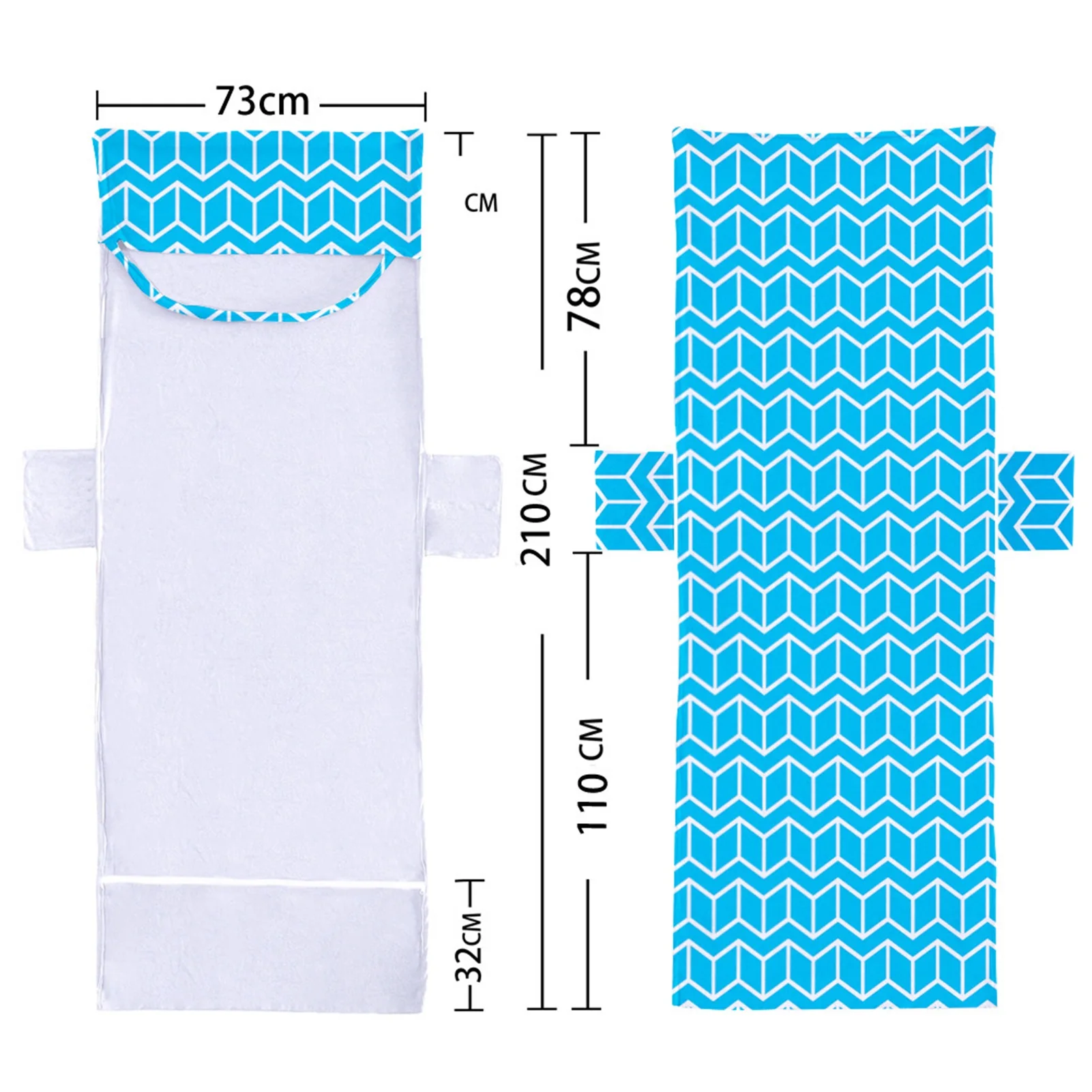 

Beach Chair Cover Pool Sunbath Lounger Covers With Side Pockets Perfect For Swimming Pools Beaches Or Sunbathing