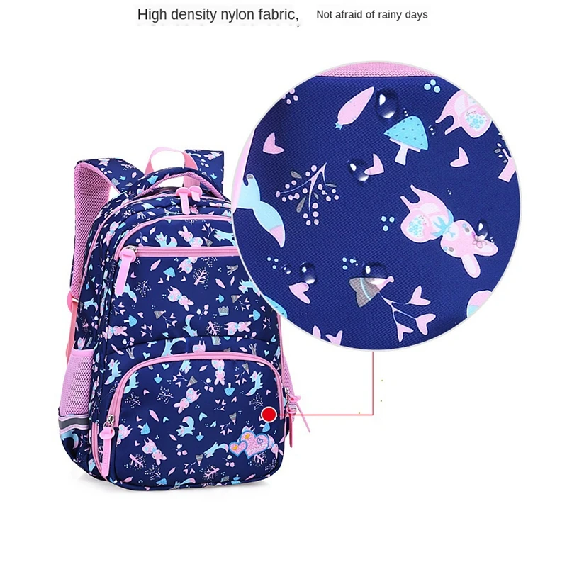 Студенческий школьный рюкзак двух размеров для девочек милый с цветочным