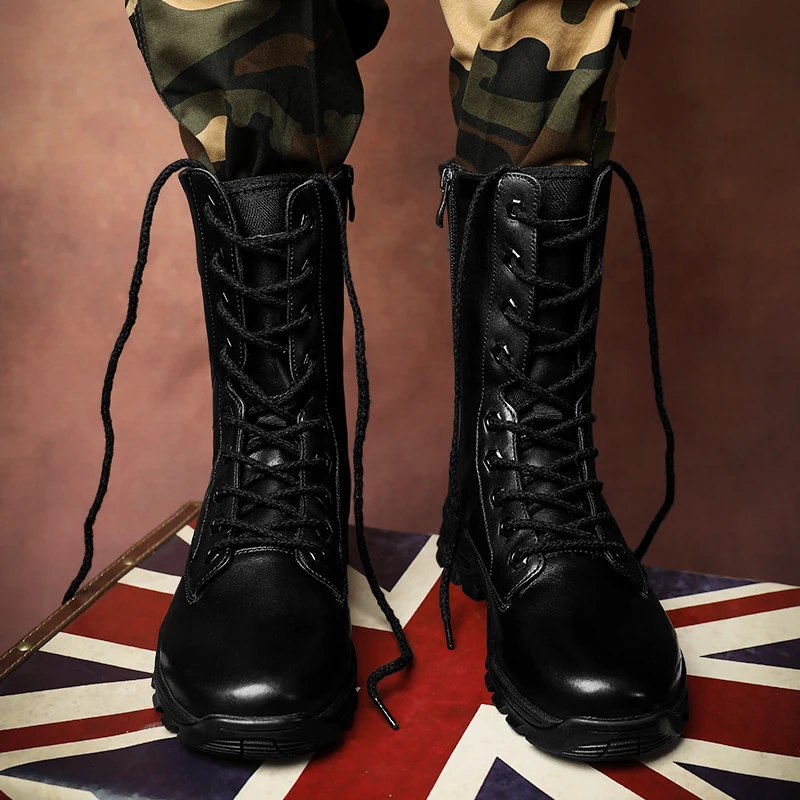 Мужские ботинки из натуральной кожи зимние уличные кожаные теплые на меху