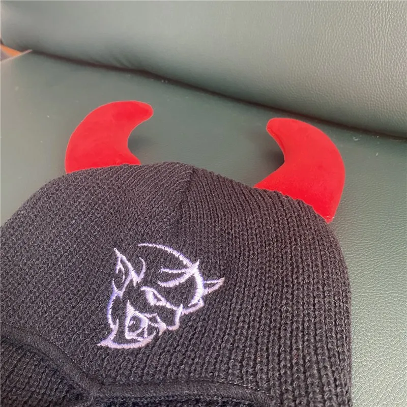 Балаклава с вышивкой в виде демона из бычьего рога маска на все лицо лыжная 3