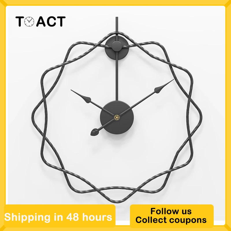 Большие бесшумные настенные часы 50 см современные дизайнерские для домашнего