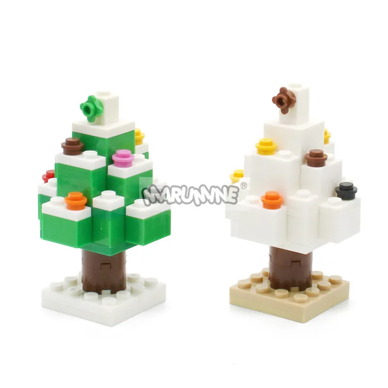 MARUMINE блоки DIY Санта Клаус Рождественская елка 48 шт Строительные кирпичи