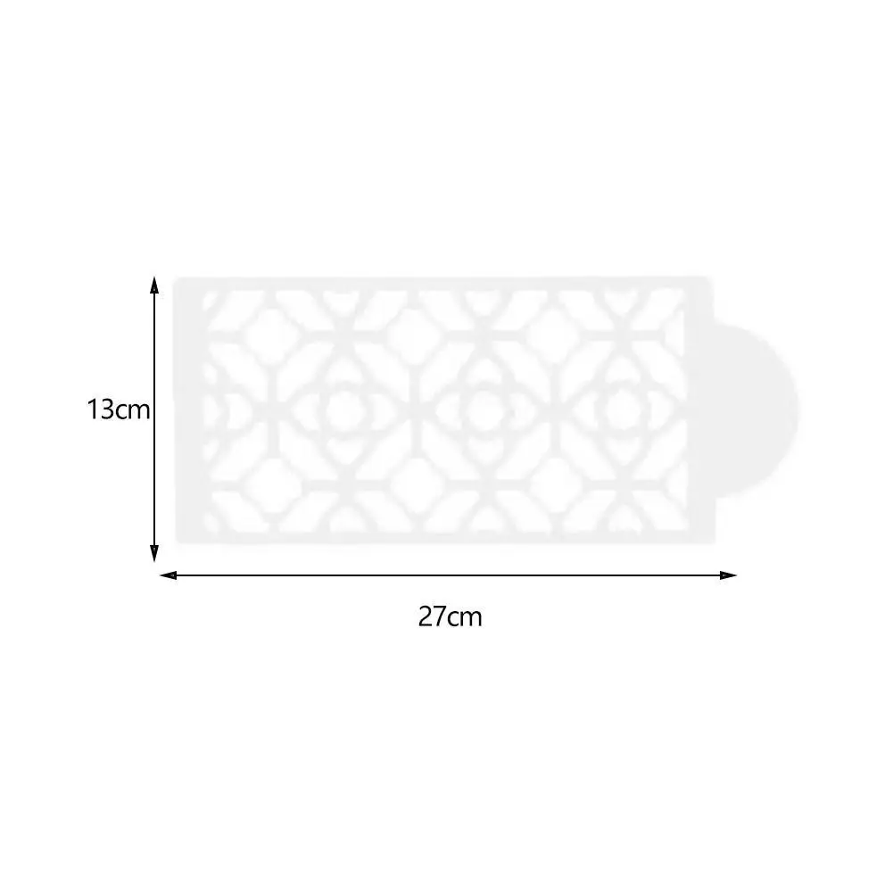 

DIY Bohemian Style Plastic Sugar Sieve Mold Fondant Hollow Mold Baking Edge Printing Decoration Cake Tools Template Wedding B2U3
