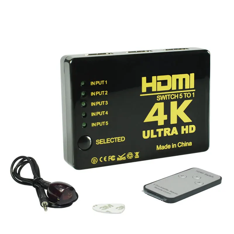 5to1 Переключатель HDMI 5 в 1 выход коммутатор для xbox 360 PS4 PS3 Smart Android HDTV адаптер с