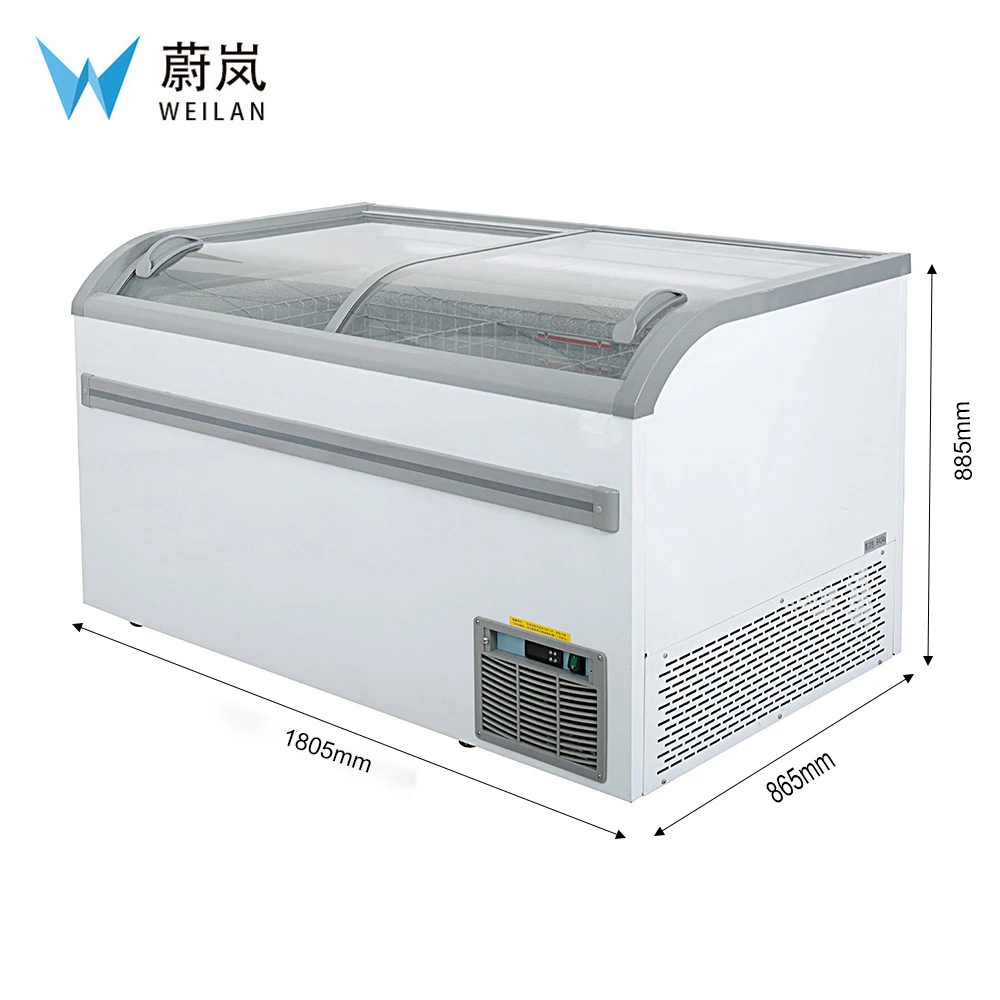 Морозильная камера для супермаркетов с коммерческим освещением продажи |