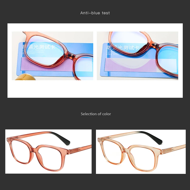 

Unisex Anti-blue Light Presbyopic Glasses Anti-fatigue Reading Eyeglasses Resin Lenses Full Frame Goggles Presbyopia Eyewear