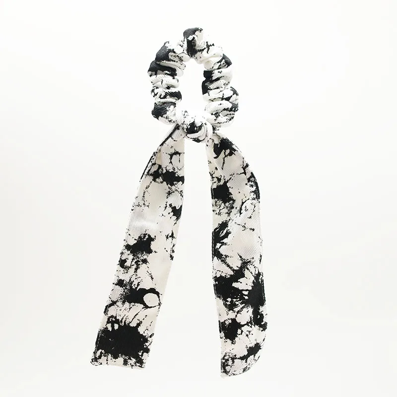 

2022-26 Denim Tie dye Knot Hairband Cross Headband for Women Girls Hair Accessories