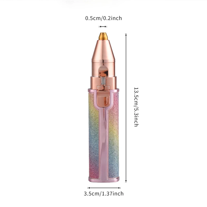 

2 in 1 Electric Eyebrow Trimmer Lady Shaver Face Hair Remover Rechargeable Eyebrow Shaper Women Painless Epilator Bikini Trimmer