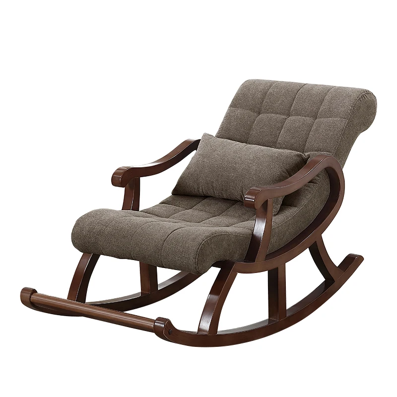 Nordic деревянное кресло качалка для дивана recliner пожилых взрослых ленивый стул