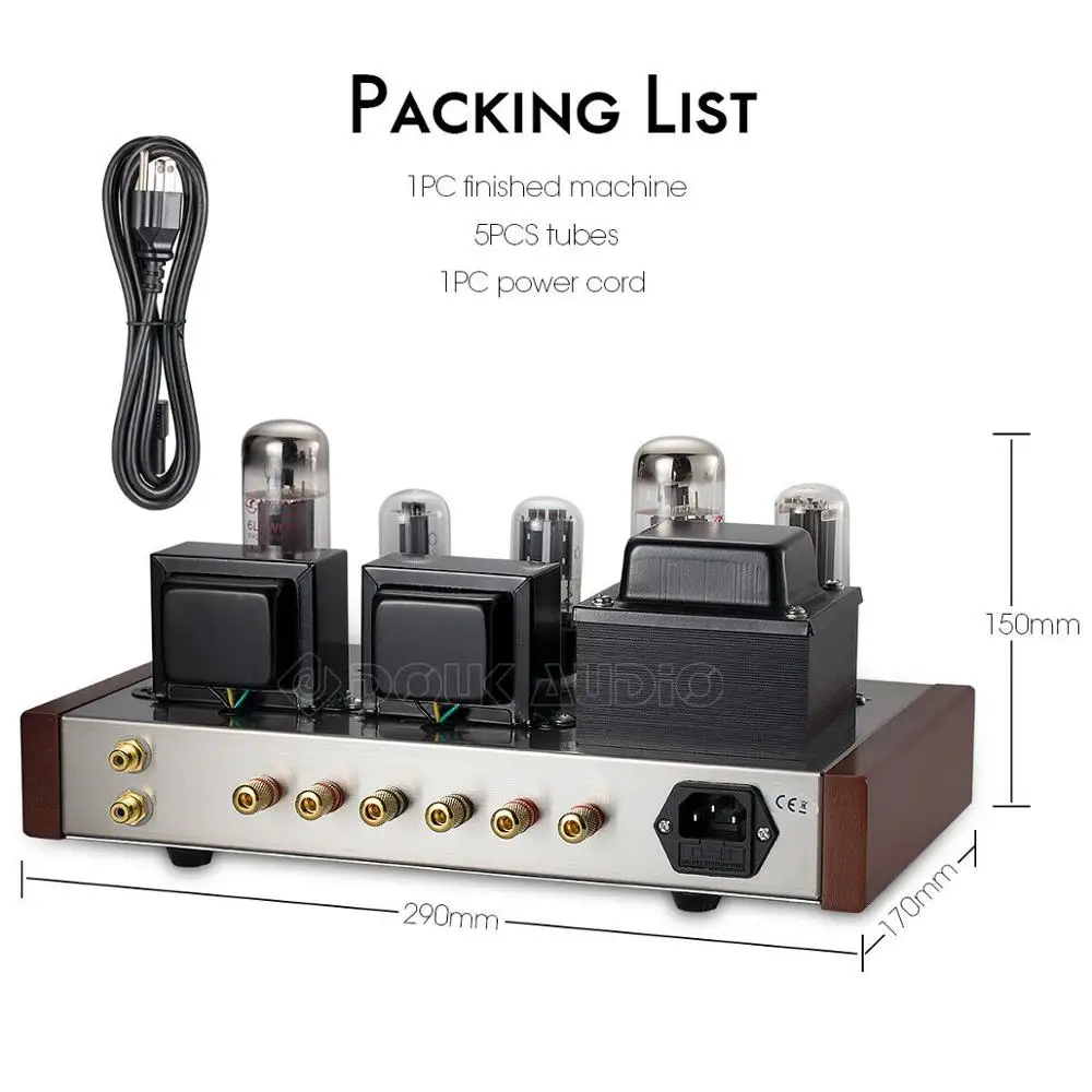 Douk аудио hi fi 6P3P вакуумный трубный усилитель Одноконтурный чистый мощности класса