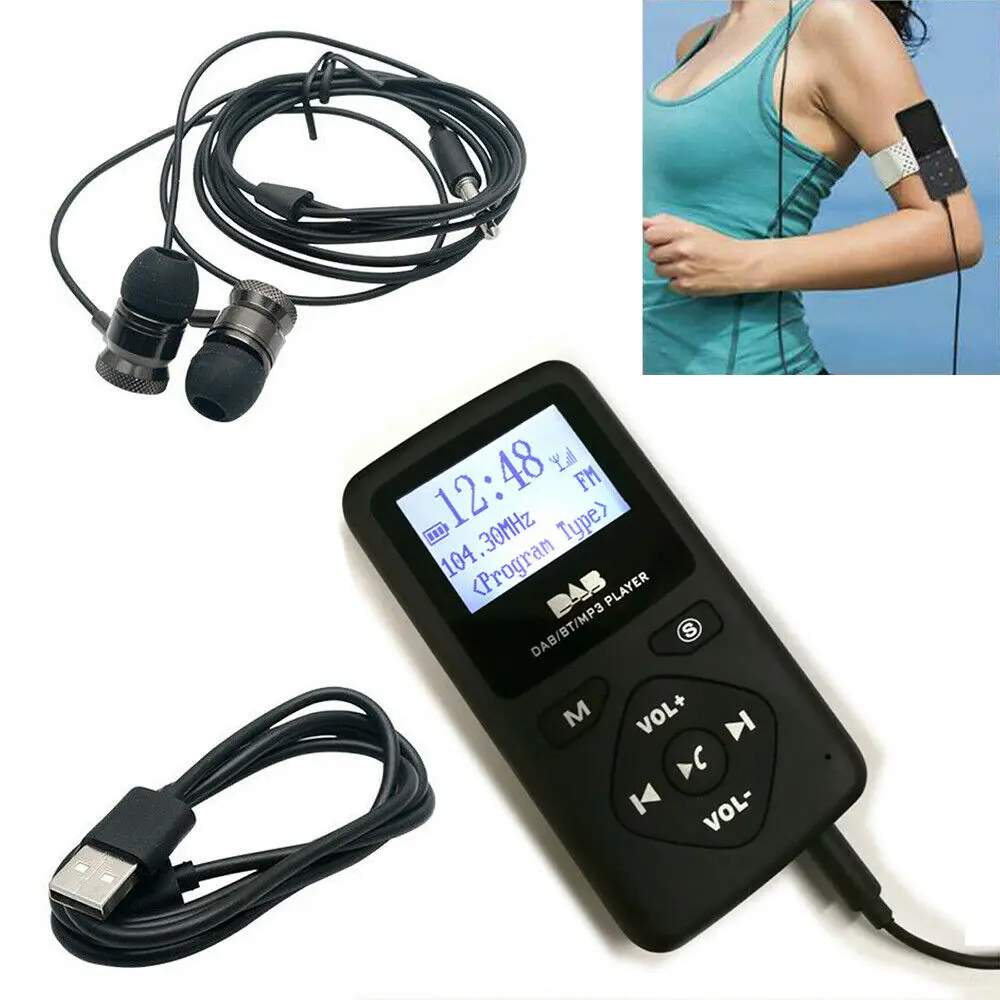 Портативный карманный цифровой мини-радиоприемник DAB/DAB + FM Bluetooth-совместимый