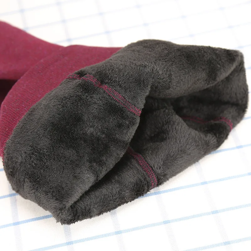 Теплая овечья шерсть колготы для девочек Зима с милым изображением кролика