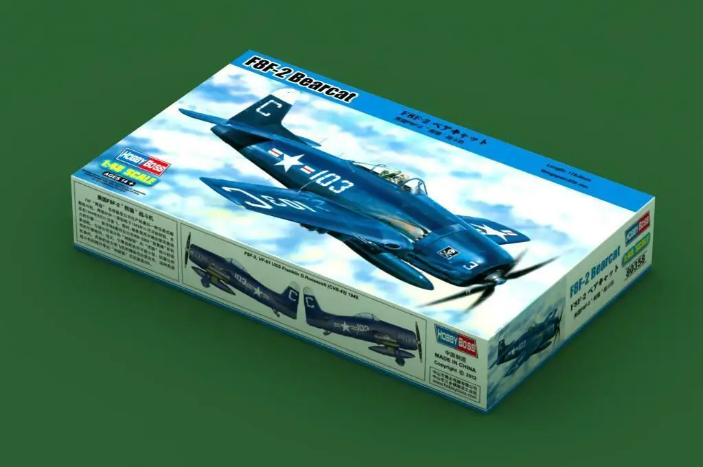 Хоббибосс 1/48 80358 Grumman F8F-2 Bearcat | Игрушки и хобби