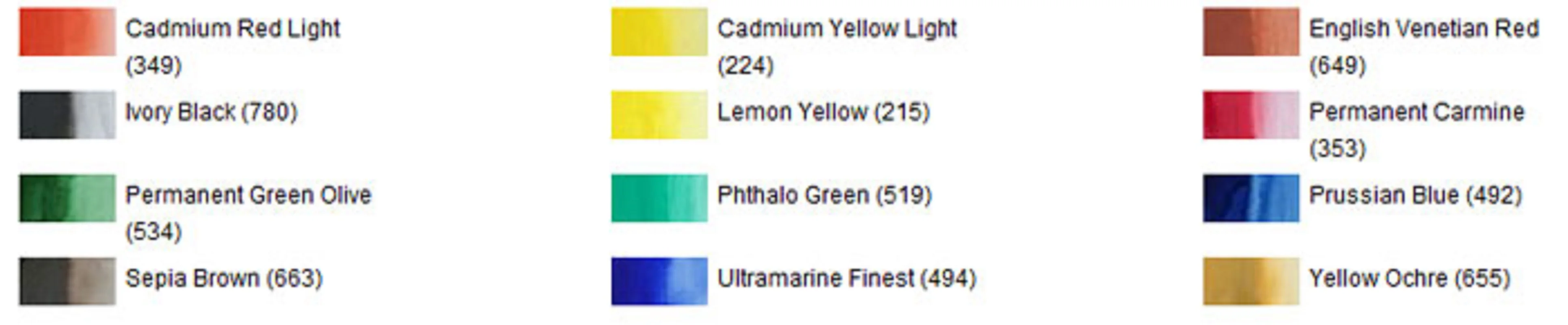 Массивная Акварельная краска 12 цветов в комплекте кисти Винчи | Канцтовары для