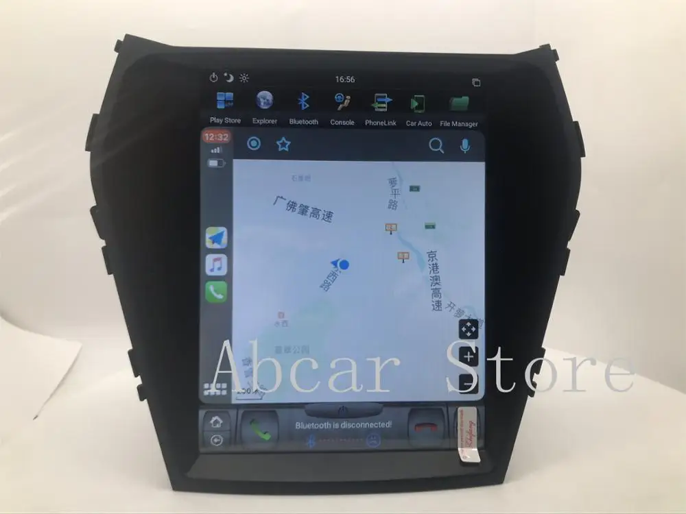 10 4 ''Tesla style Android 9 0 автомобильный dvd плеер GPS навигация для Hyundai IX45 Santa fe 2013 2019