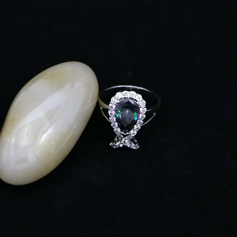 Ювелирные наборы в форме рыбы набор украшений Mystic Fire Rainbow