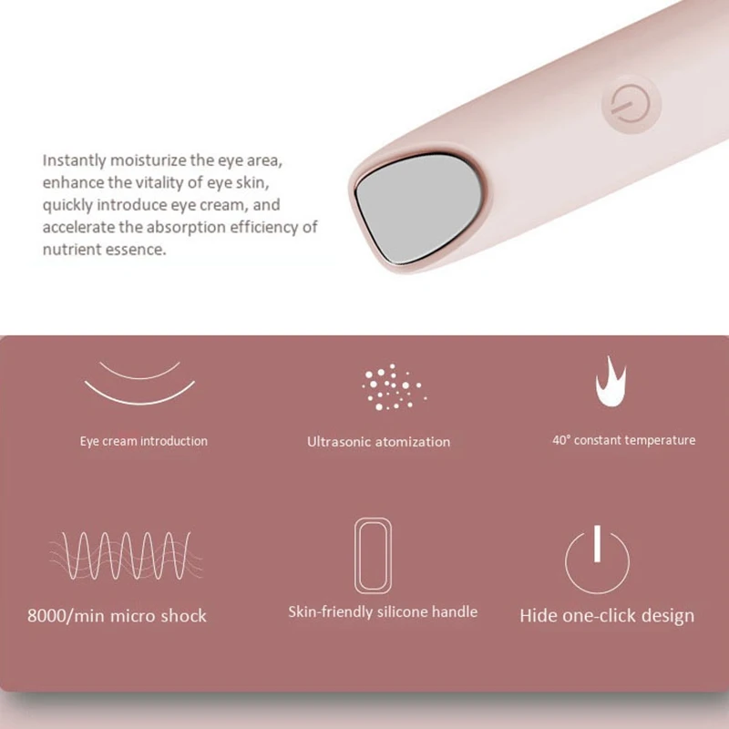 

Eye Massager Anti Aging Wrinkle Eye Patch Relief Massage Machine Rejuvenation Beauty Care Portable Pen Eye Care Tools