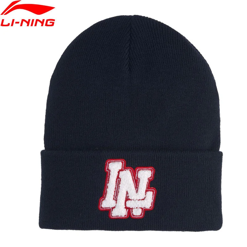 Вязаная шапка Li Ning унисекс Антистатическая теплая акриловая спортивная с