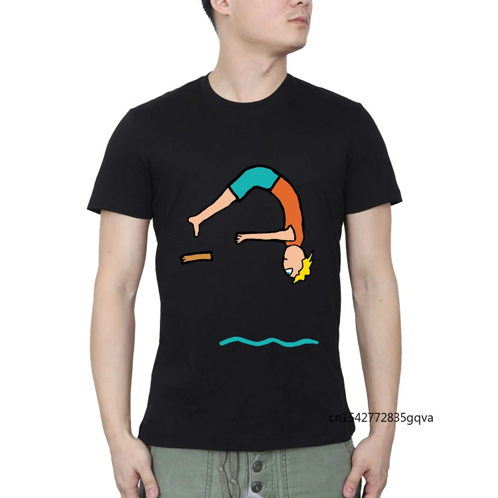 

Springboard Diving Summer Casual Streetwear O Neck T-shirt Graphic T Shirts Customized Products