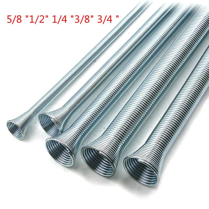 1/5PCS 350mm Spring Pipe Refrigeration Tube Bender Aluminium Bending Tools 5/8 &quot1/2&quot 1/4 &quot3/8&quot 3/4 &quot | Инструменты