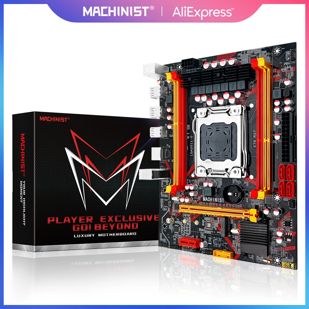 MACHINIST X79 комплект материнской платы с процессором Xeon E5 2650 V2 2*4G = 8 ГБ DDR3 ECC RAM Memory Combo
