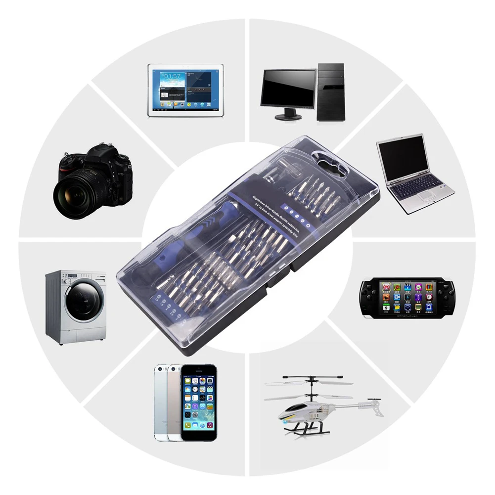 

80 In 1 Screwdriver Set Mult-Unction Precision Screvdriver Bit Set For Mobile Phone PC Repair Device Hand Tools Kits Torx Hex