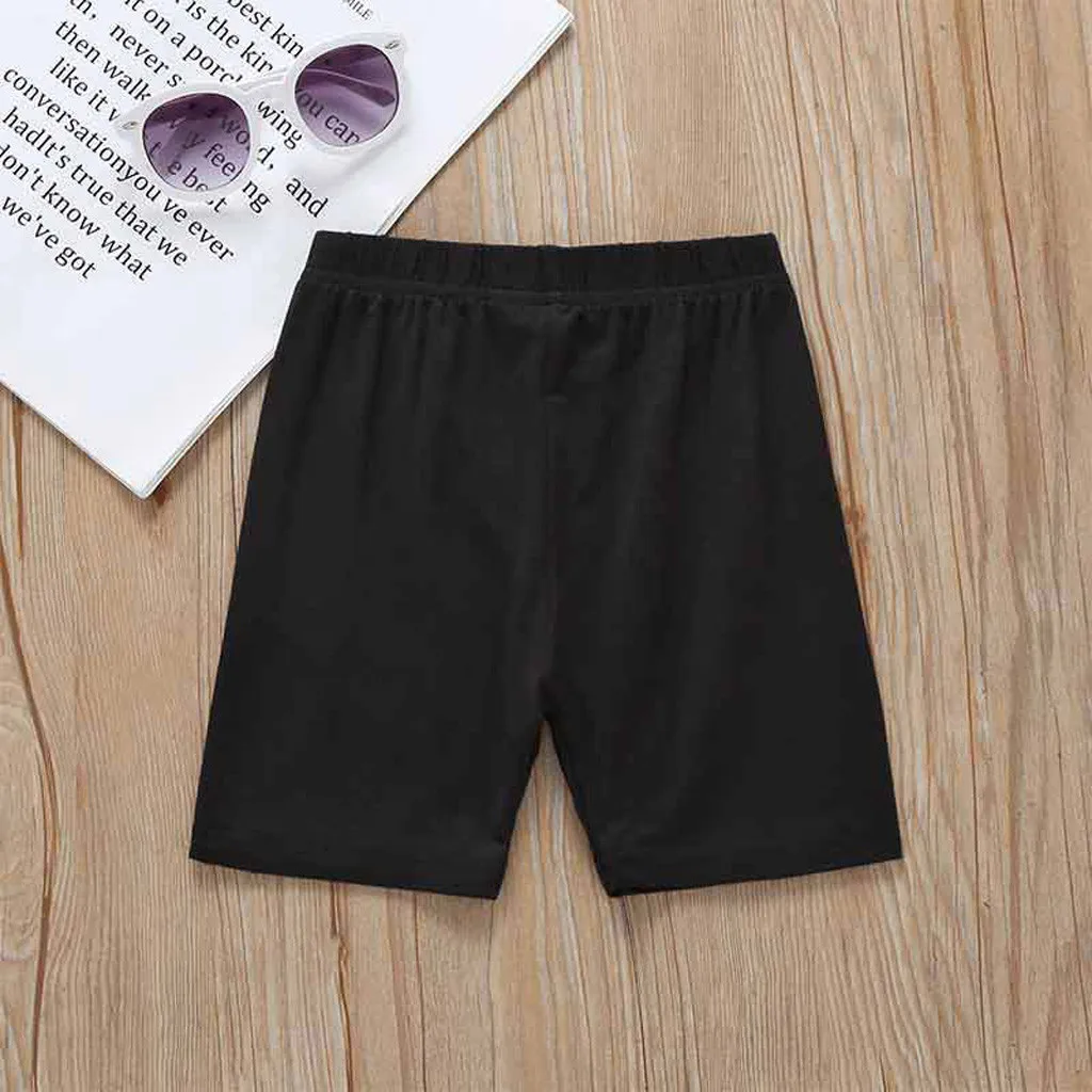 Однотонные детские брюки одежда для девочек мальчиков шорты размер 90 2020 летние