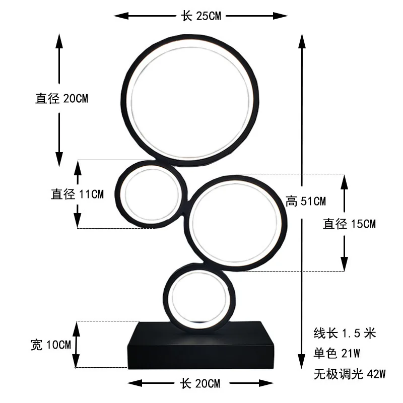 Интерьерный лаконичный пост-современный личный светодиодный стол Eyeshield чтение