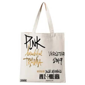 Женские сумки P!nk, Холщовая Сумка-тоут, хлопчатобумажные тканевые сумки на плечо для женщин, экологически чистые складные многоразовые сумки для покупок