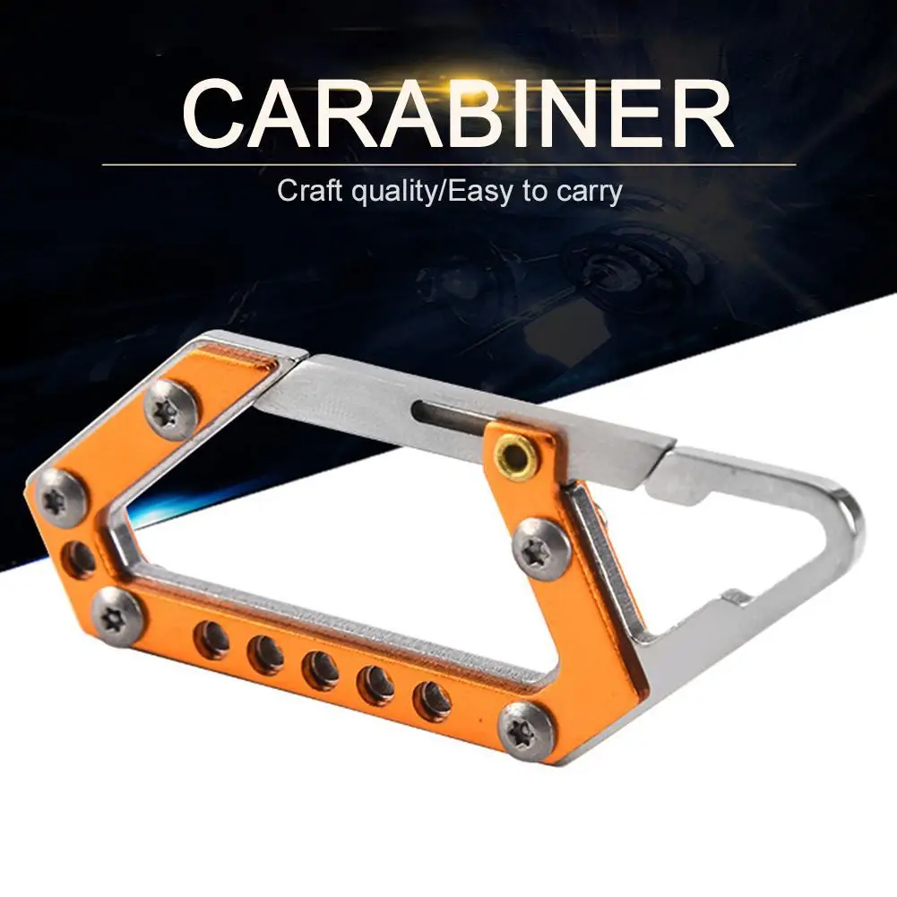 

Открытый Кемпинг походный алюминиевый сплав Карабин Двусторонняя крюк для рюкзака пряжка