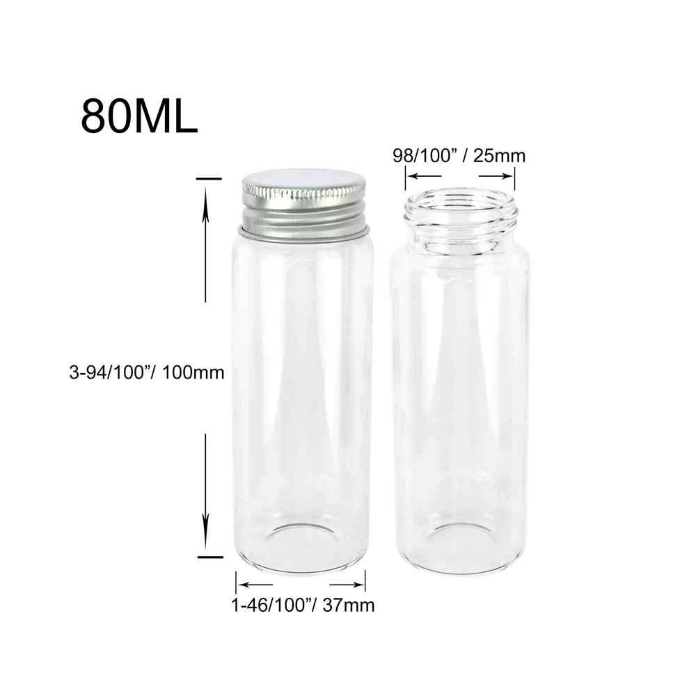 

Набор из 6 стеклянных бутылочек Jarvials 25-90 мл