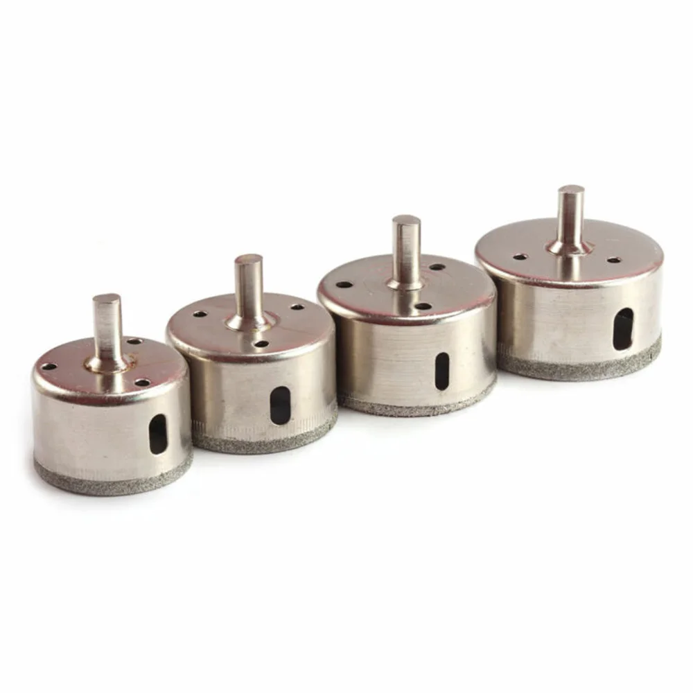 4 шт. 45 50 55 60 мм с серебряным алмазным покрытием сверла отверстиями для пилы плитки