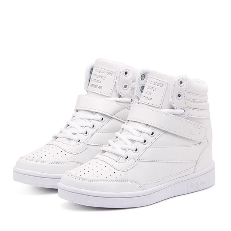 Gykaeo/женская повседневная обувь на танкетке Женская дышащая платформе с высокой