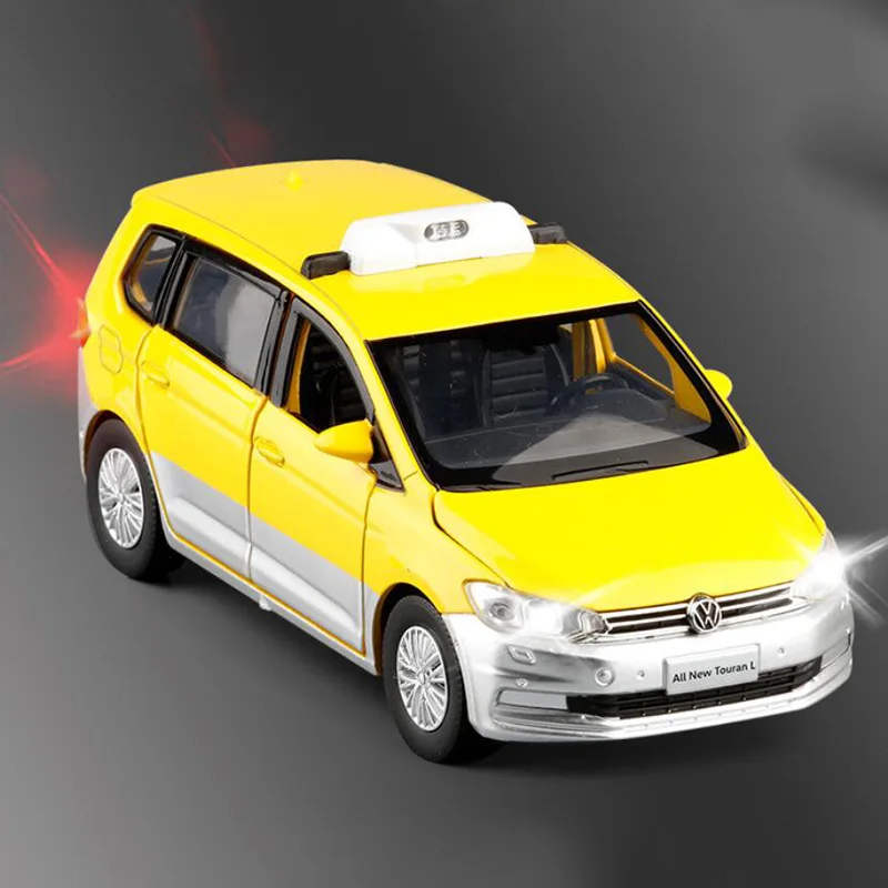 1:32 новинка такси MPV модель игрушечный автомобиль сплав оттягивается детская