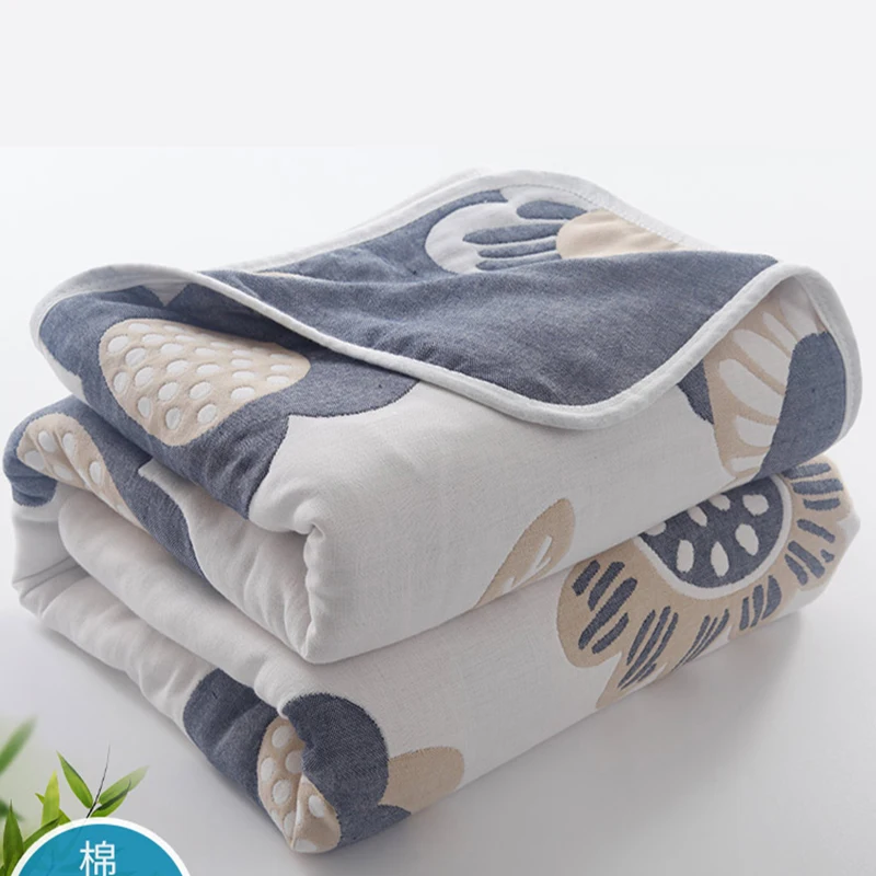 150*120 см 6-слойное 100% хлопковое муслиновое одеяло, простыни, детское летнее одеяло, детское стеганое одеяло, дышащее, безвкусное, мягкое