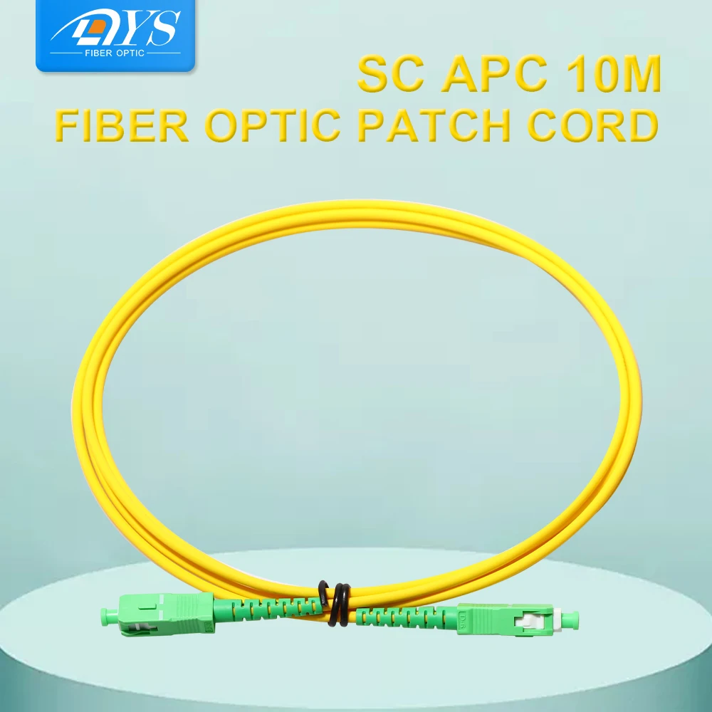 

10 шт. 10 м FTTH волоконно-оптический перемычка Simplex SC APC -SC APC 9/125um волоконно-оптический патч-корд