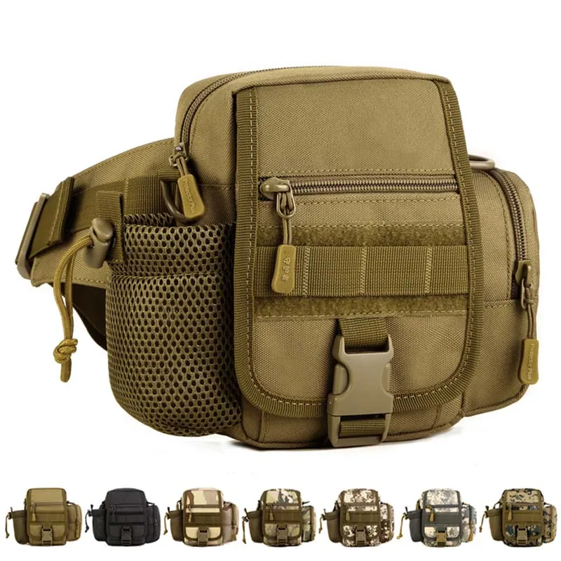 

Best Sale Military Men Waist Bags Nylon Waterproof Waist Bag Men Fanny Waist Pack Camouflage Travel Outdoor Bag Heuptas