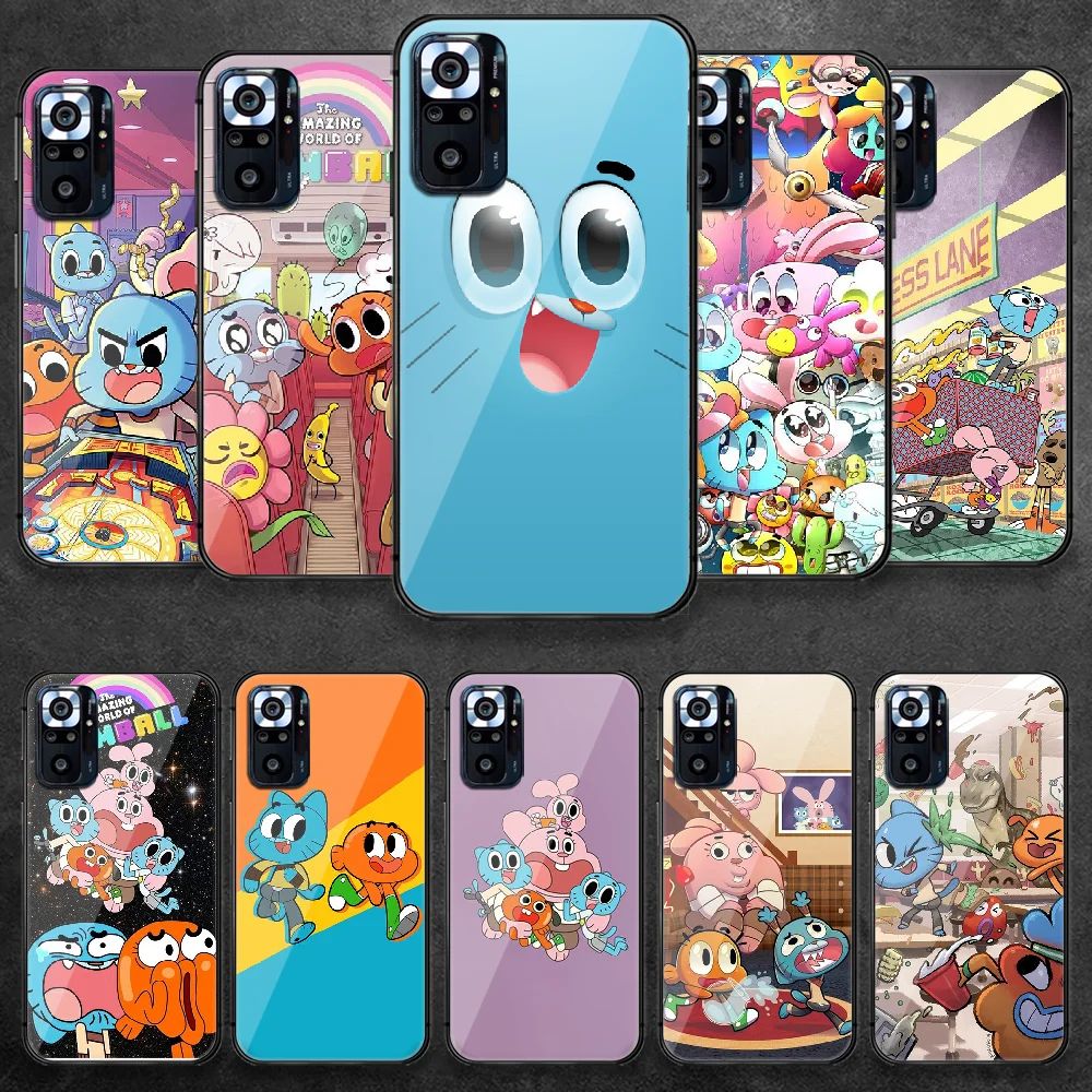 

Amazing-World-Of-Gumball Tempered Glass Phone Case Cover For Xiaomi Redmi Note 7 8 9 10 A C T S Pro K 30 40 Pretty Fashion Trend