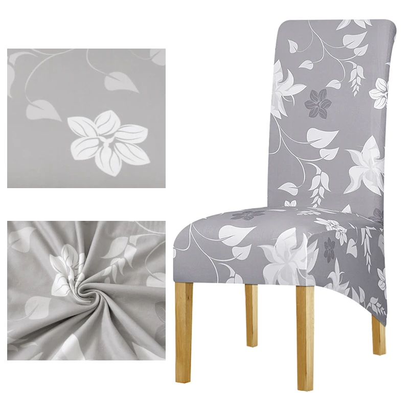 Чехол на стул с длинной спинкой и принтом в европейском стиле|Чехлы стулья| |