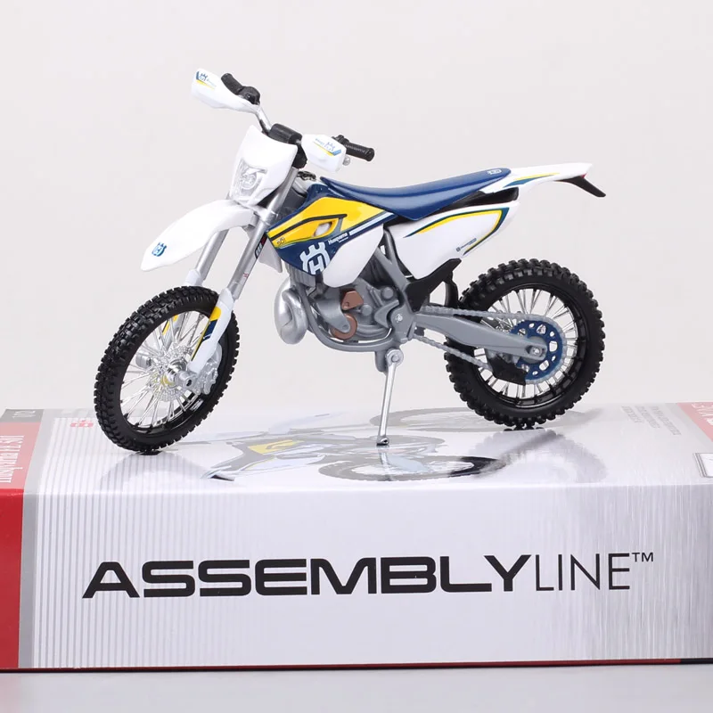 Maisto Assemble 1/12 Scale TE Husqvarna TE125 2016 Motorcycle Model Dirt Bike Motocross Enduro Off Road Model Toy DIY Install