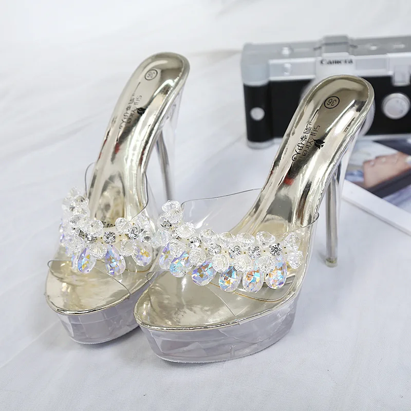 Женские босоножки на высоком каблуке LEOPARD LAND водонепроницаемые Нескользящие