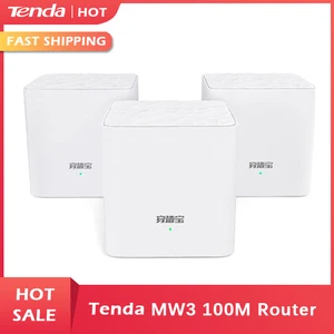 Wi-Fi-роутер Tenda Nova MW3, двухдиапазонный, AC1200, для всего дома, Wi-Fi сетчатая система, беспроводной мост, дистанционное управление через приложение