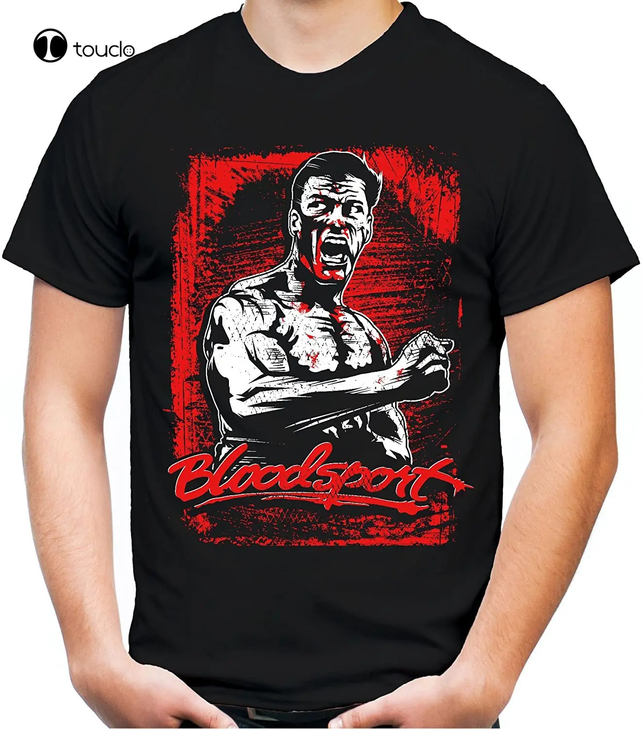 

Frannk Dux Bloodsport Men'S T-Shirt Kumite Van Damme Muay Thai Tee Shirt