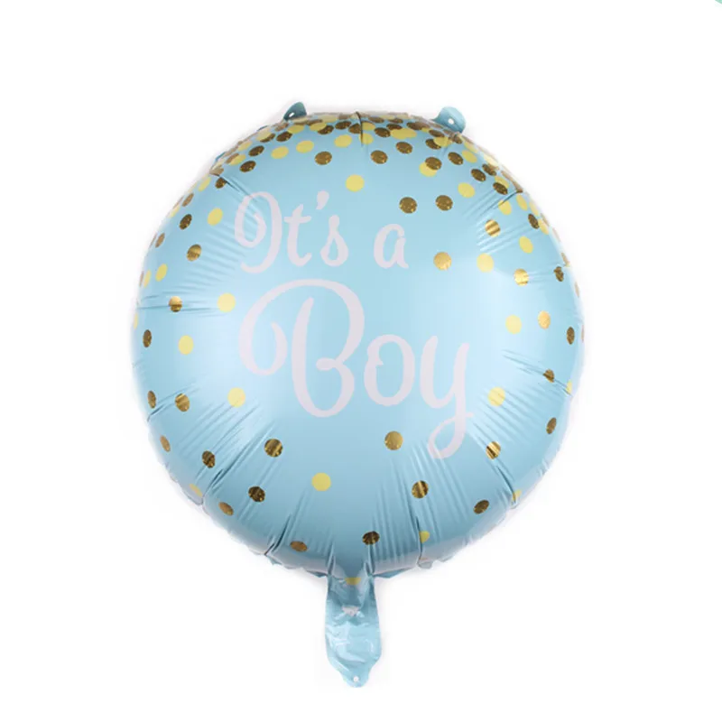 G11 18-дюймовый Baby Shower Пол раскрыть Фольга воздушный шар Дети 1st День рождения Фольга воздушные шары для мальчиков и девочек, в первую очередь предметы для украшения дня рождения - Цвет: G11