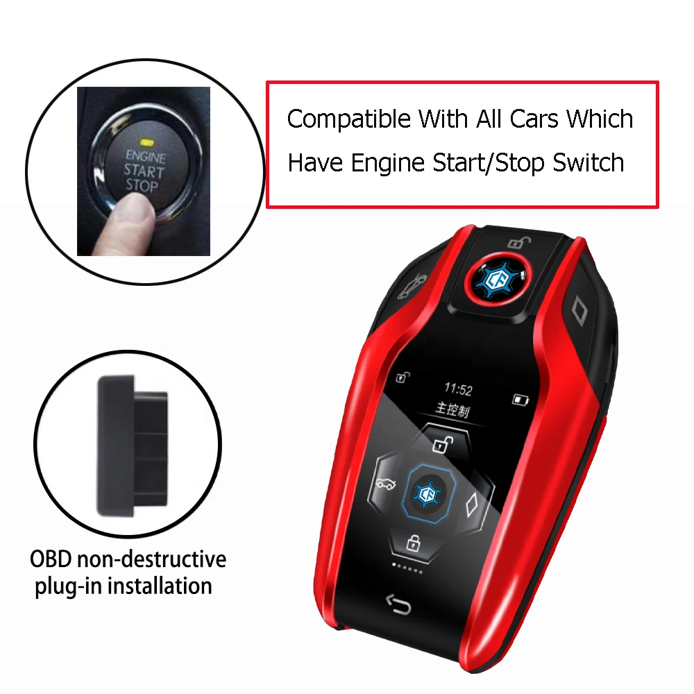 Система бесключевого доступа автомобиля/Smart ЖК дисплей сенсорный автомобильный ключ комплект