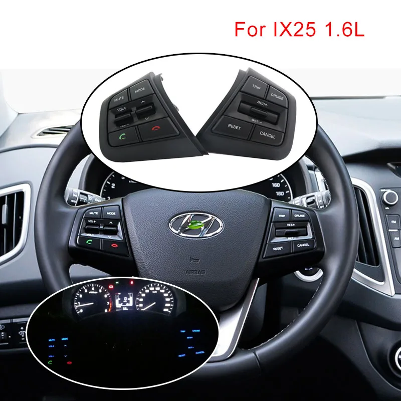 Универсальный быстроразъемный руль Спиннер ручка для hyundai Ix25 Creta 1.6L круиз пульт дистанционного управления громкостью swithes